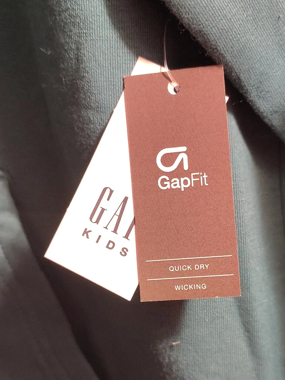 GAP Green Hooded Sweatshirt with Navy Print